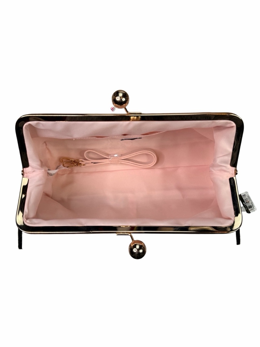 a new day Suede Kiss Lock Clutch Bag - 7” x 13.5” x 5” - Pink - Picture 6 of 11